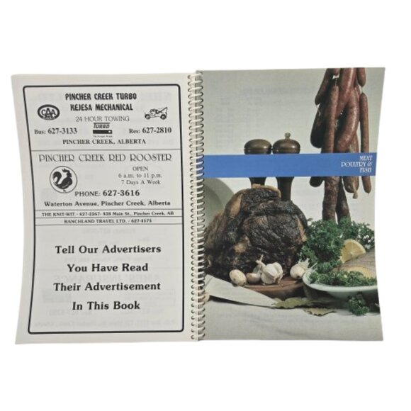 Vintage 1980s Cookbook Pincher Creek Society for Handicapped People Alberta BC - Picture 7 of 16